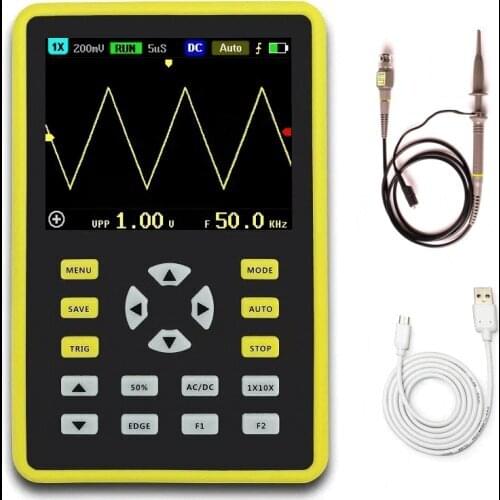 DANIU ADS5012H Digital 2.4-inch IPS Screen Anti-burn Oscilloscope 500MS/s Sampling Rate 100MHz Analog Bandwidth Support Waveform