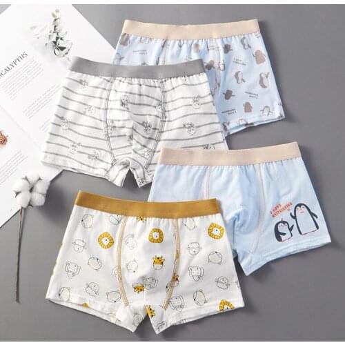 Kids Panties for Boys Underwear Cartoon Cotton Children Boxer Briefs Breathable Boys Underpants Fashion