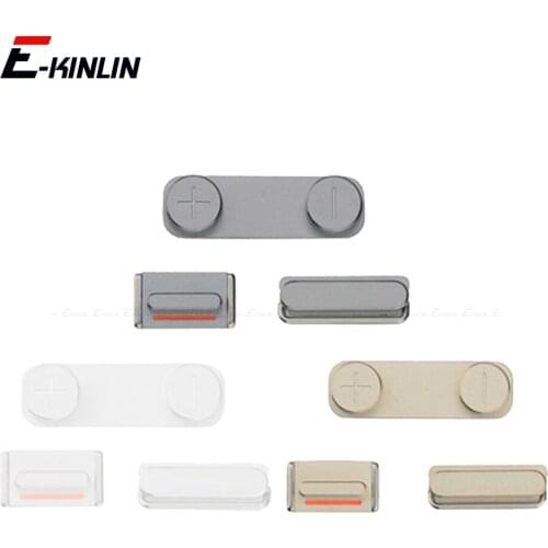 For iPhone 5 5S 5C SE 2016 Switch Power Volume Mute Key Side Button Full Set Repair Parts