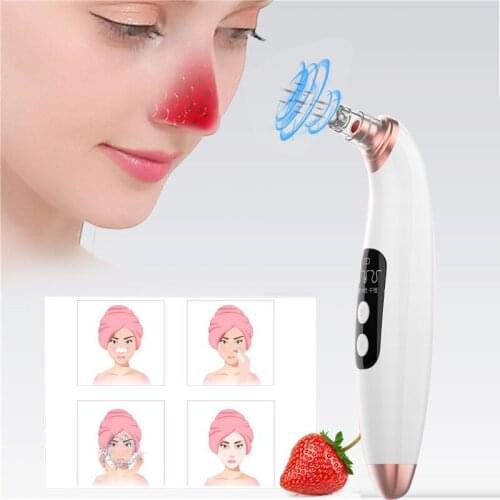 Electric Blackhead Remover Vacuum Suction Acne Pore Cleaner 6 in 1 Facial Skin Acne Pores Clean Compact Skin Care Tool TSLM1