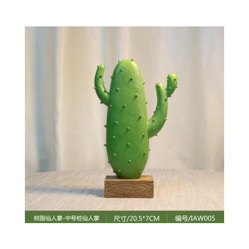 Creative cacti resin furniture small living room TV cabinet interior decoration desk set pieces crafts statues Home dies