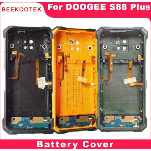 S88 PLUS Battery Cover Housing Case with Charge Board Fingerprint Earpiece and Power Volume Cable For Doogee S88 Plus