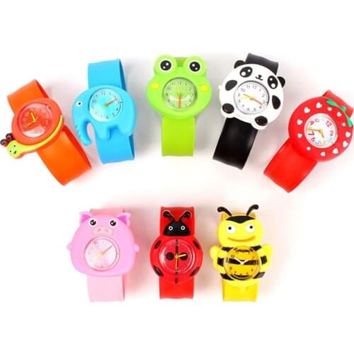 Quartz sports wristband cute cartoon animal children can bend rubber bands not waterproof wrist watch small gifts