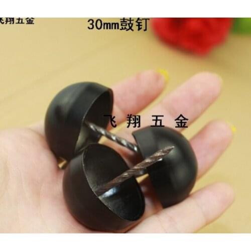 Hardware accessories upholstery tacks decorative Antique Blackened drum nail 30MM antique foam nail for home decoration