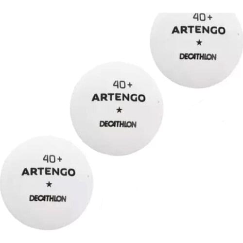 Artengo Ttb100 Table Tennis Ball Ping Pong Ball White (3 Pcs)