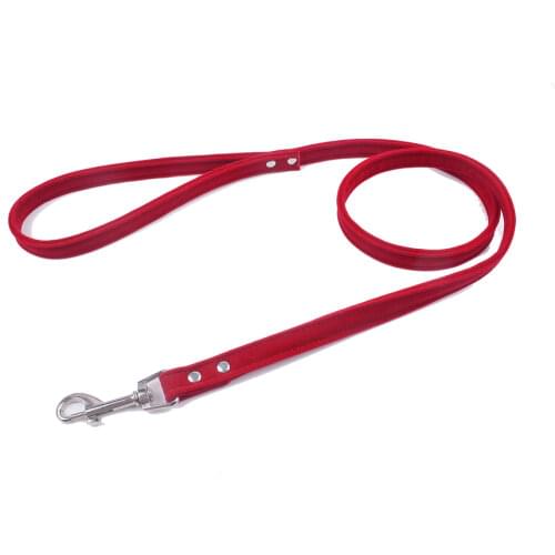 Soft Dog Leash Suede Dog Collars for Small Dogs Red Black Brown Pu Leather Dog Collar Set Puppy Leashes Pet Supplies