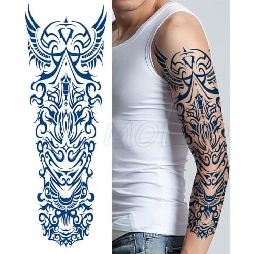 Juice Tattoo Sticker Totem Wings Element Full Arm Manly Fake Stickers Long Last To about 15 Days