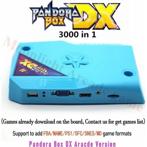 NEW ARRIVAL ORIGINAL 3A GAME Pandora DX 3000 in 1 Game Board Classic Box DIY Bundles Kit Jamma Arcade Family Version VGA CGA CRT