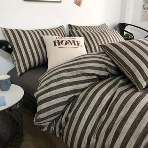 NEW Bedding Set Printed 2021 New Bed Linen Sheet Plaid Duvet Cover Single Double Queen King Quilt Covers Sets Bedclothes