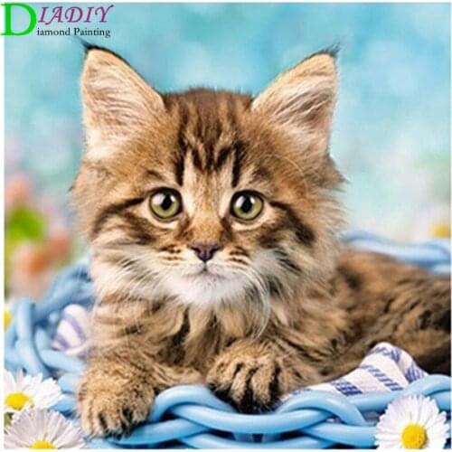 Full Round Diamond 5D diamond painting animal tiger fox diamond embroidery kit mosaic painting diy children gift