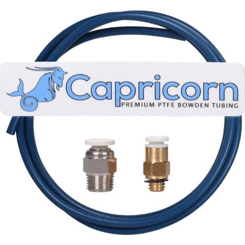 Capricorn Bowden PTFE Tubing XS Series+ Quick Fitting+Straight Pneumatic Connector 1.75MM Filament 3D Printer Parts For Ender 3