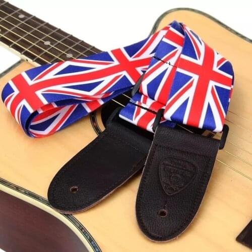 Nylon Guitar Strap for Acoustic Electric Guitar and Bass Multi-Color Guitar Belt Adjustable Colorful Printing Nylon Straps