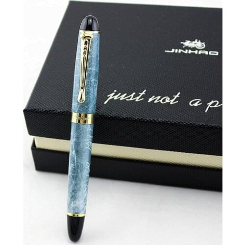 JINHAO X450 Luxury Roller Ball Pen 0.7mm Black Ink Metal Ballpoint Pen for Business Writing Gift Office School Supplies