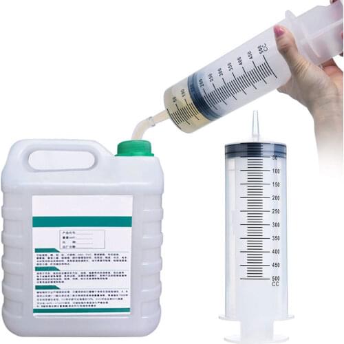 200-500ml Large Capacity Syringe Reusable Pump Measuring With 0.5-1m Tube Feeding Ink Pets Dogs Accessories Cat And Dog Feeder