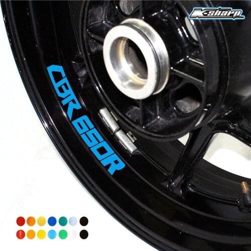 For Honda CBR650R Motorcycle Reflective Tire Stickers Styling Wheel Hub moto Accessories Decorative logo New Decals