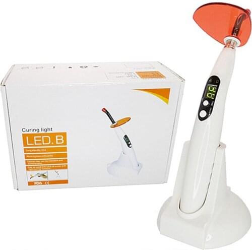 TI HOOY Dental Wireless Curing Light Dentist Cordless LED.B Curing Lamp Output Intensity 1200-1400mw/cm2