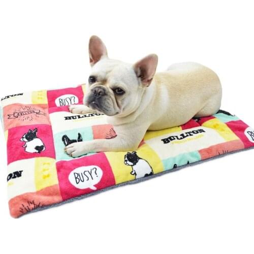 Thickened Pet Mats Soft Comfortable Dog Bed Warm Cat Blanket Winter Doggie Cushion Puppy Mats Products For Small Large Pets