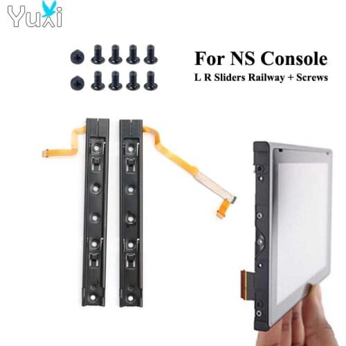 YuXi Left Right LR Sliders Railway & Screws Replacement For Nintend Switch Console Rail for NS Joy-con Controller