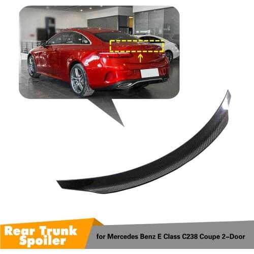 Rear spoiler For Mercedes W213 spoiler E Class 2-Door coupe E250 E300 E400 E450 Carbon Fiber Rear Wings Trunk Lip Spoiler 2016