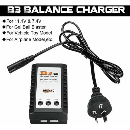 ZHENDUO B3 Balance Charger for 11.1V 7.4V Lipo Battery Toy gun accessories charger AU Plug