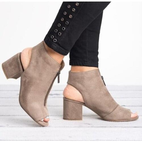 Hot Europe Women Sandals High-heel Shoes Woman 2020 Spring Summer Fashion Sexy Casual Fish Mouth Wedge Sandals Plus Size 34-43