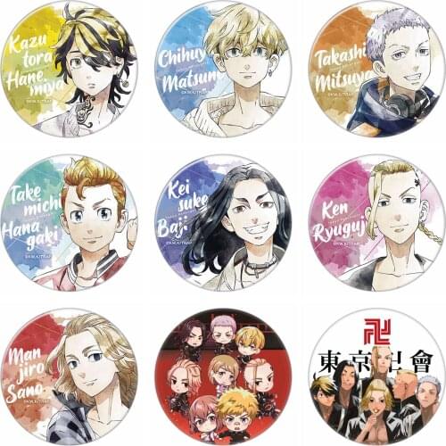 Japanese Style Anime Movie Tokyo Revengers Badge Brooch Enamel Pins Game Lapel Pin Animal Brooch Gifts for Fans Friend