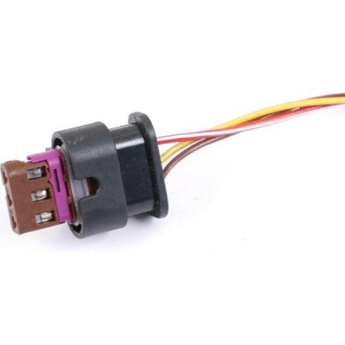 2/5/10/20pcs/lot 3 Pin/Way Front Parking Sensor Plug PDC Connector With Harness Wire Cable Pigtail For SKODA VW AUDI 4F0973703A