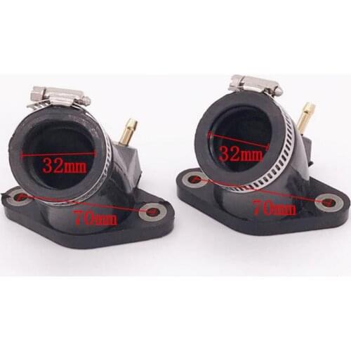 2 Pieces Intake Manifold Carb Carburetor Joint Boot Set For Yamaha V Star