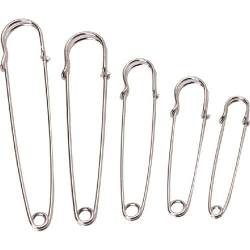 5Pcs Heavy Duty Safety Pins Stainless Steel For Kilts Blankets Skirts Crafts Sewing Pins Apparel Sewing Fabric