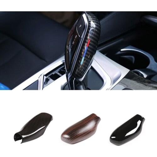 For BMW 5 6 7 Series G30 G32 G11 G12 X3 G01 X4 G02 Bright Black Gear Head Shift-Knob Cover Gear Shift Handbrake Grip Case Shell
