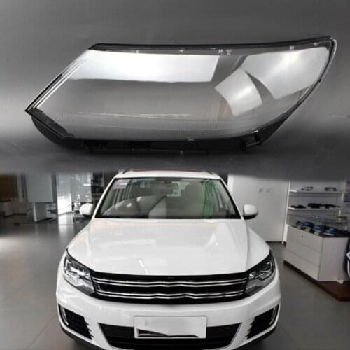 For VW Tiguan 2013-2017 lens shell Headlight lampshade Headlight housing Lens light cover headlight housing car hood light