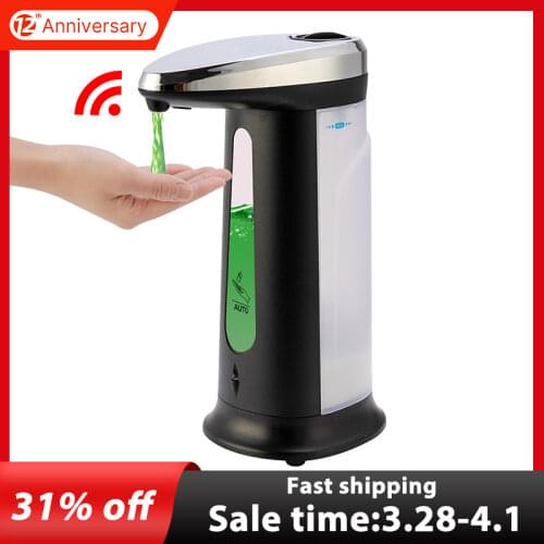 400ML Automatic Liquid Soap Dispenser Smart Sensor soap dispensador Touchless ABS soap Dispenser for Kitchen Bathroom