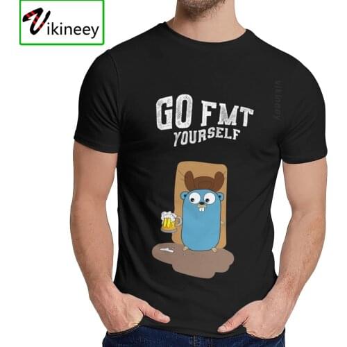 Unisex T Shirt Golang Yourself Gift Soft Slim Picture Custom Classic Round Neck Hip Hop Short Sleeve Clothing