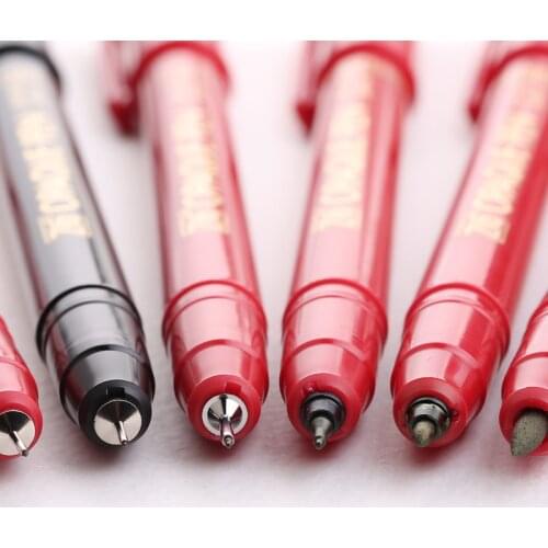 Japan Kuretake Zig Opaque Pen Red/Black Super Fine(SF 0.05mm)/UF(0.3mm)/F(0.7)/M(1.2mm)/Brush Liner Write on Film Marker pen