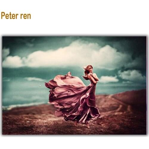 Peter ren DIY diamond painting people 5d Round & Square Mosaic Pictures of crystals Full Beaded embroidery"Beautiful skirt"