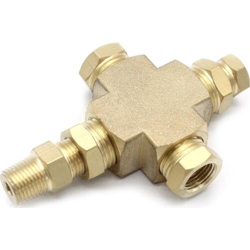 Oil Pressure Gauge Accessories Oil Pressure Temperature Sender Sensor Adapter Distributor 1/8-27 NPT 1/4-18 NPT