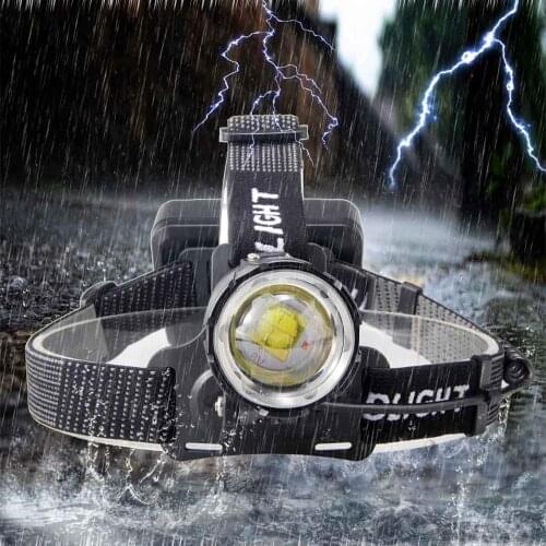 Powerful Headlight XHP70 headlamp ZOOM waterproof Flashlight Torch Hunting head light Fishing light camping lantern Rechargeable