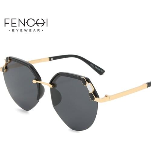 FENCHI Vintage Women Sunglasses Polarized 2020 Pink Retro Rhinestone Brand Sun Glasses Driving Eyewear For Men Oculos De Sol