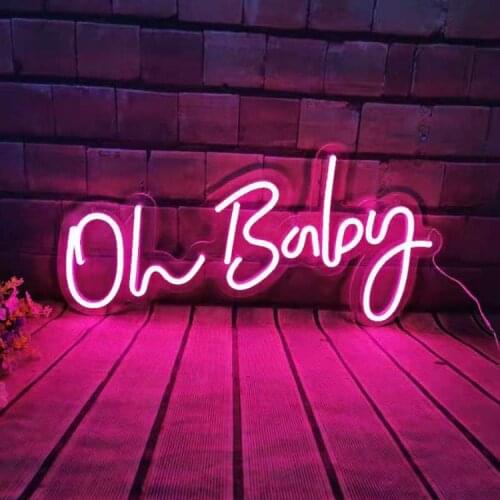 Oh Baby Led neon light sign USB Battery light home Party decoration Wall light gift