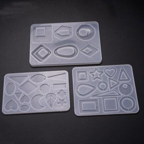 New Transparent Silicone Mould Dried Flower Resin Decorative Craft DIY Pendant Mold epoxy resin molds for jewelry