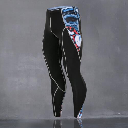 New Men compression Skin tights Leggings Run jogging Gym training Crossfit Bodybuilding male Bottom MMA trousers fitness pants