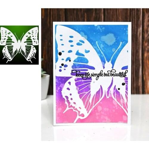 New Beautiful Butterfly Cutting Dies And Stamps Scrapbook Dariy Decoration Stencil Embossing Template Diy Greeting Card Albums