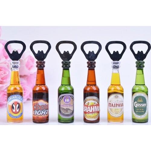 Creative personality mini bar beer bottle opener Bottle Opener Rev Bottle To Open Decorative Refrigerator Magnets Kitche S201767
