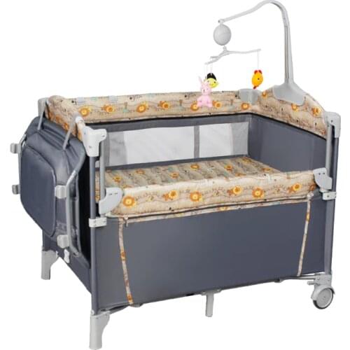 Purorigin Portable Baby Cot Playpen Folding Travel Beside Bed Babies Crib and Playpen