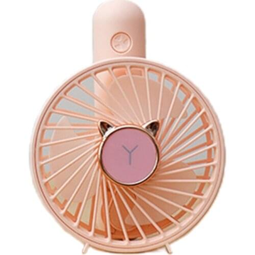 Portable Round Shape Handheld Mini Air Cooler Fan USB Rechargeable Small Personal Cooling Tools for Home Office Outdoor N0PF