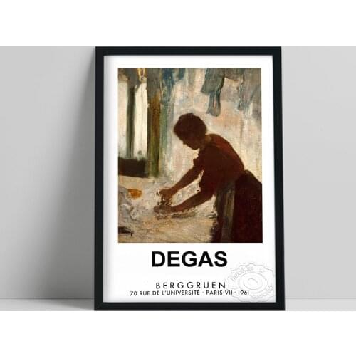 Edgar Degas Exhibition Museum Print, Degas A Woman Ironing 1873 Still Life Poster, Impressionism Wall Art, France Vintage Decor