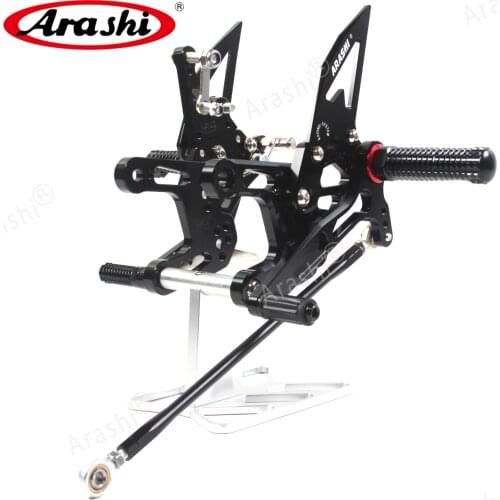 Arashi For KAWASAKI ZX1000 2011-2015 CNC Adjustable Footrest For KAWASAKI ZX 1000 11 12 13 14 15 Foot Pegs Rearset ZX10R ZX1000