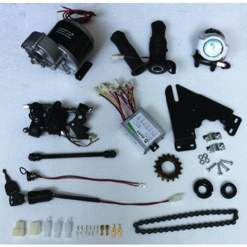 DC 36V 350W brush motor, DIY 22" - 28" electric bicycle kit , electric bicycle motor, E-bicycle kit, MY1016Z brush motor