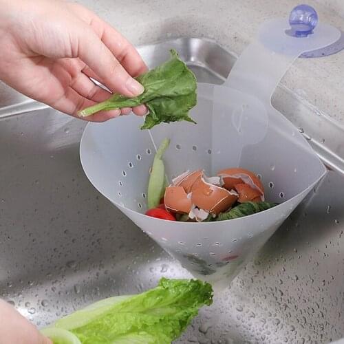 Foldable Kitchen Sink Strainer Self-Standing Sink Filter Sink Stopper Drain Filter Kitchen Anti-Blocking Gadgets 5Pc