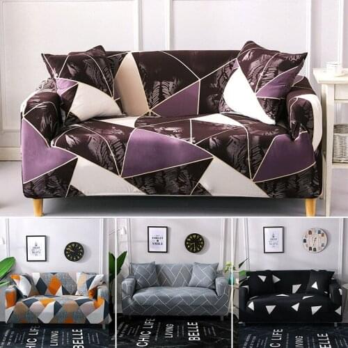 Modern Geometry Sofa Covers Sectional Chair Couch Cover for Living Room Stretch Sofa Slipcovers 1/2/3/4 Seater Funda Sofa Couch